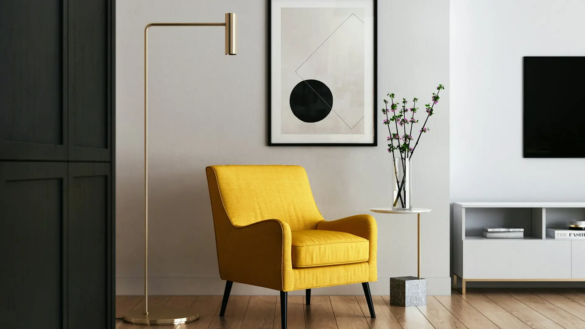 Haus Dekoration Wohnzimmer mit stilvollen Wohnaccessoires und moderner Heimdekoration